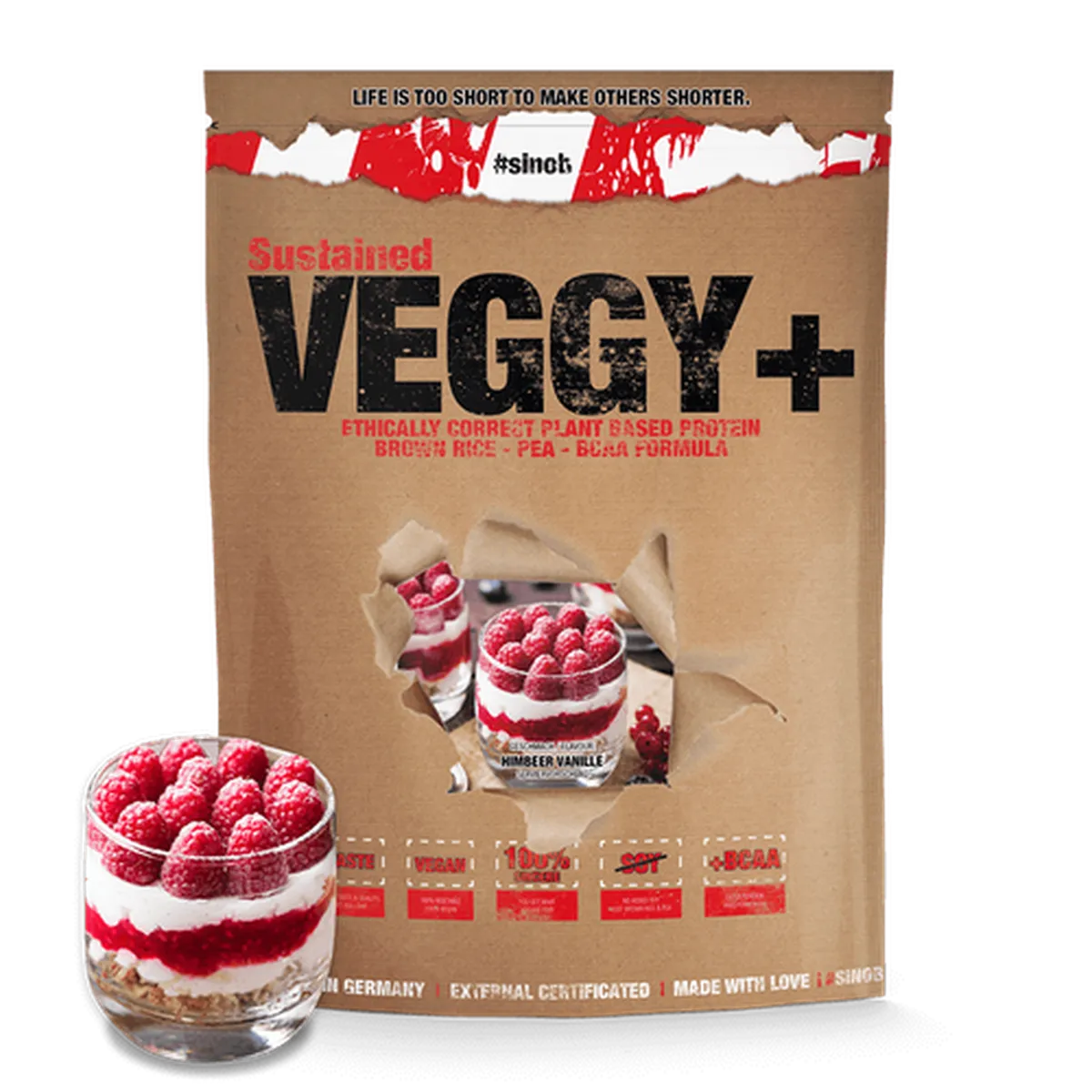 Veggy + Vegan Protein 900G-Veganes Protein-Sinob-Chocolate Brownie-Maniac-Sports