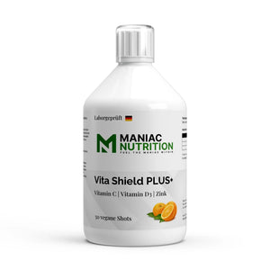 Vita Shield PLUS+ Shots Fresh Orange 500ml-Mineralstoffe-Maniac Nutrition-Maniac-Sports