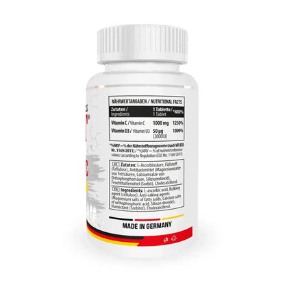 Vitamin C 1000 + D3 100 Tabl.-Vitamin C-Maniac-Sports.de