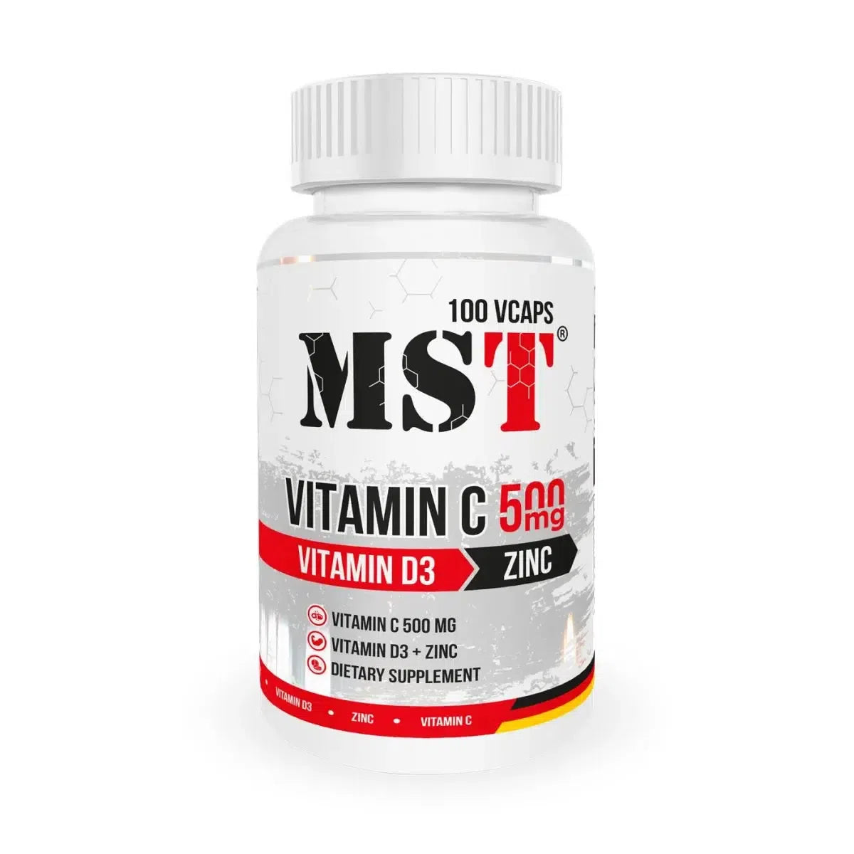 Vitamin C 500 + D3 + Zink 100 Tabl.-Vitamin C-MST-Maniac-Sports