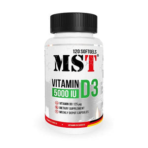 Vitamin D3 5000IU 120 Softgels-Vitamin D3-MST-Maniac-Sports