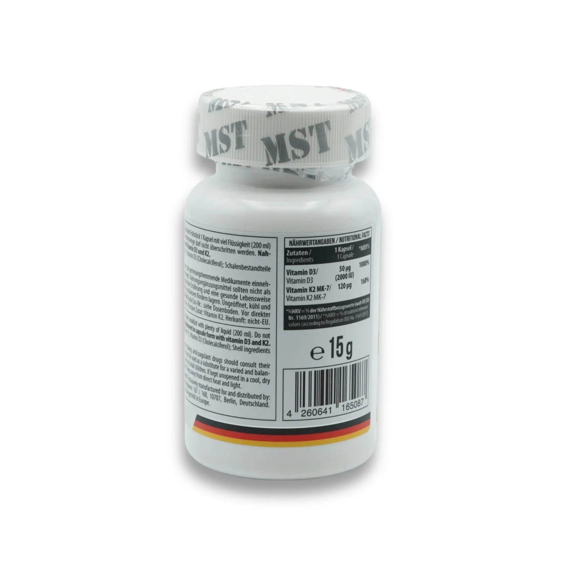 Vitamin D3 + K2 + MK-7 60 Kapseln-Vitamin D3-MST-Maniac-Sports