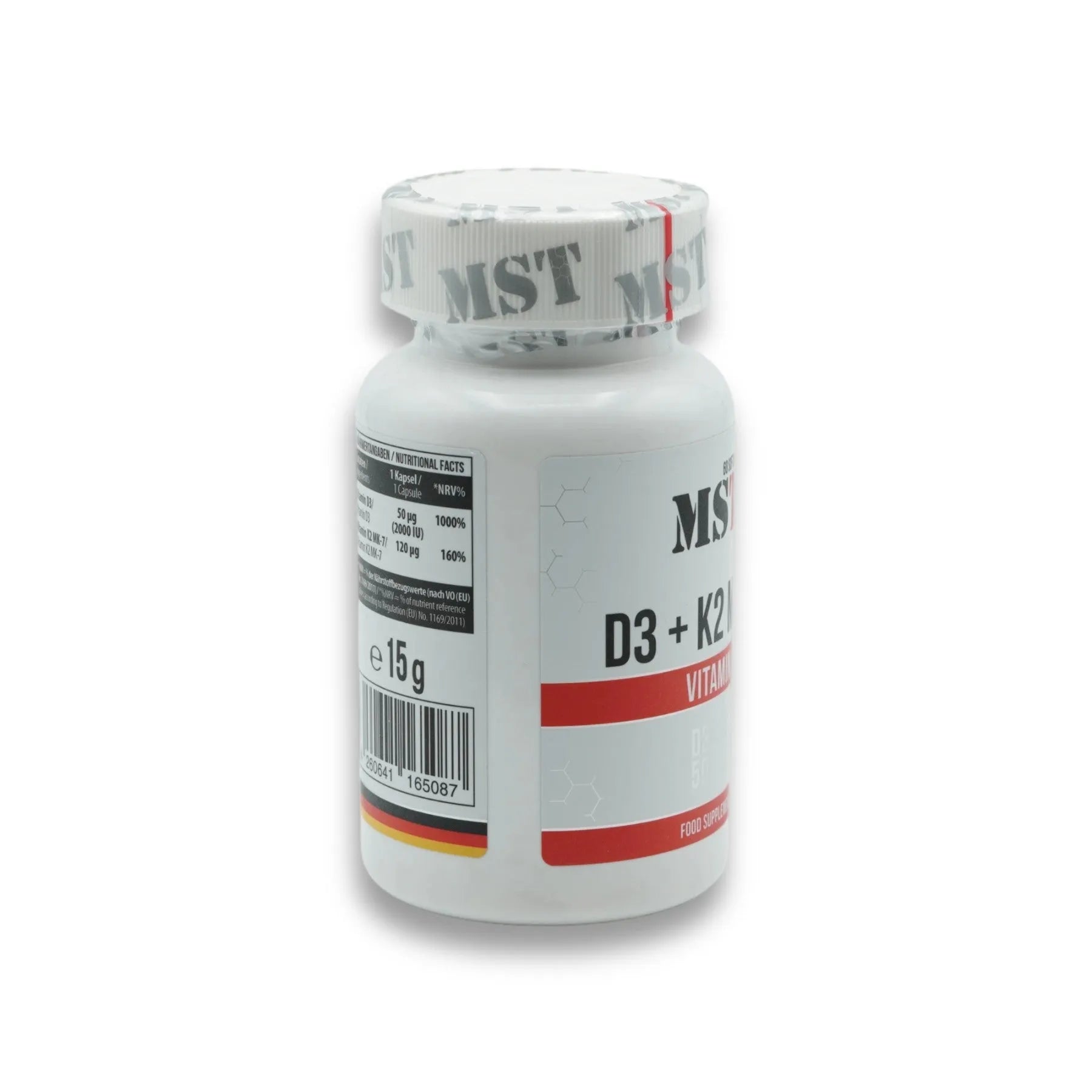 Vitamin D3 + K2 + MK-7 60 Kapseln-Vitamin D3-MST-Maniac-Sports
