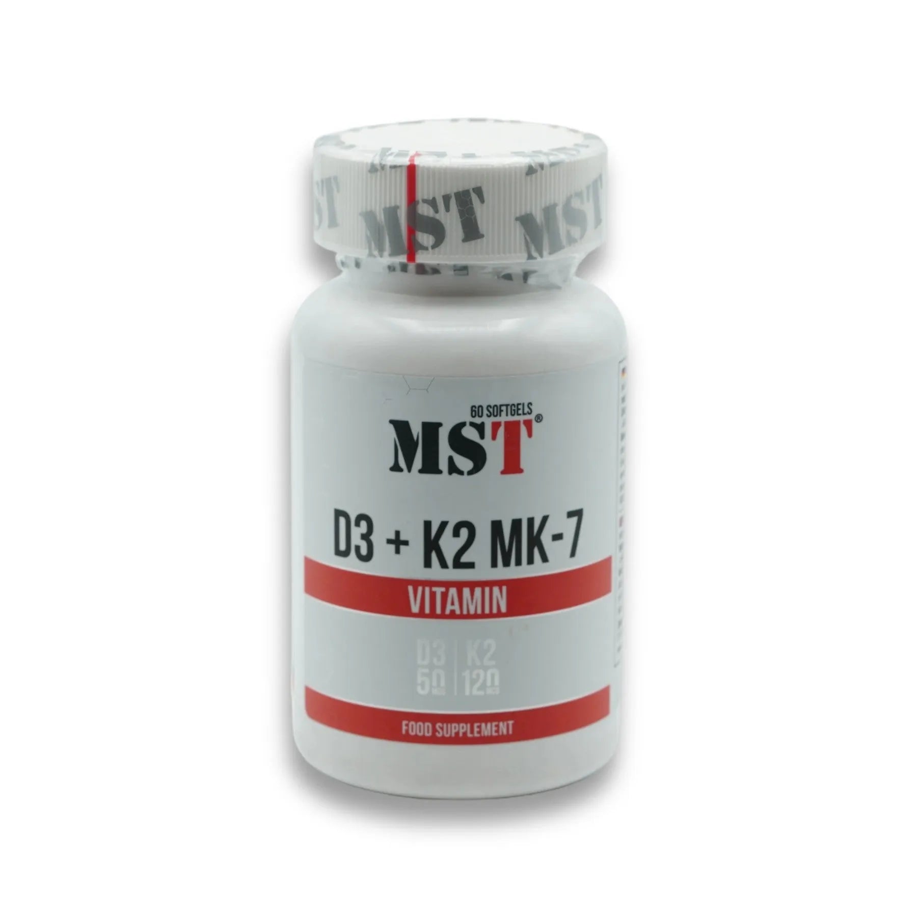 Vitamin D3 + K2 + MK-7 60 Kapseln-Vitamin D3-MST-Maniac-Sports