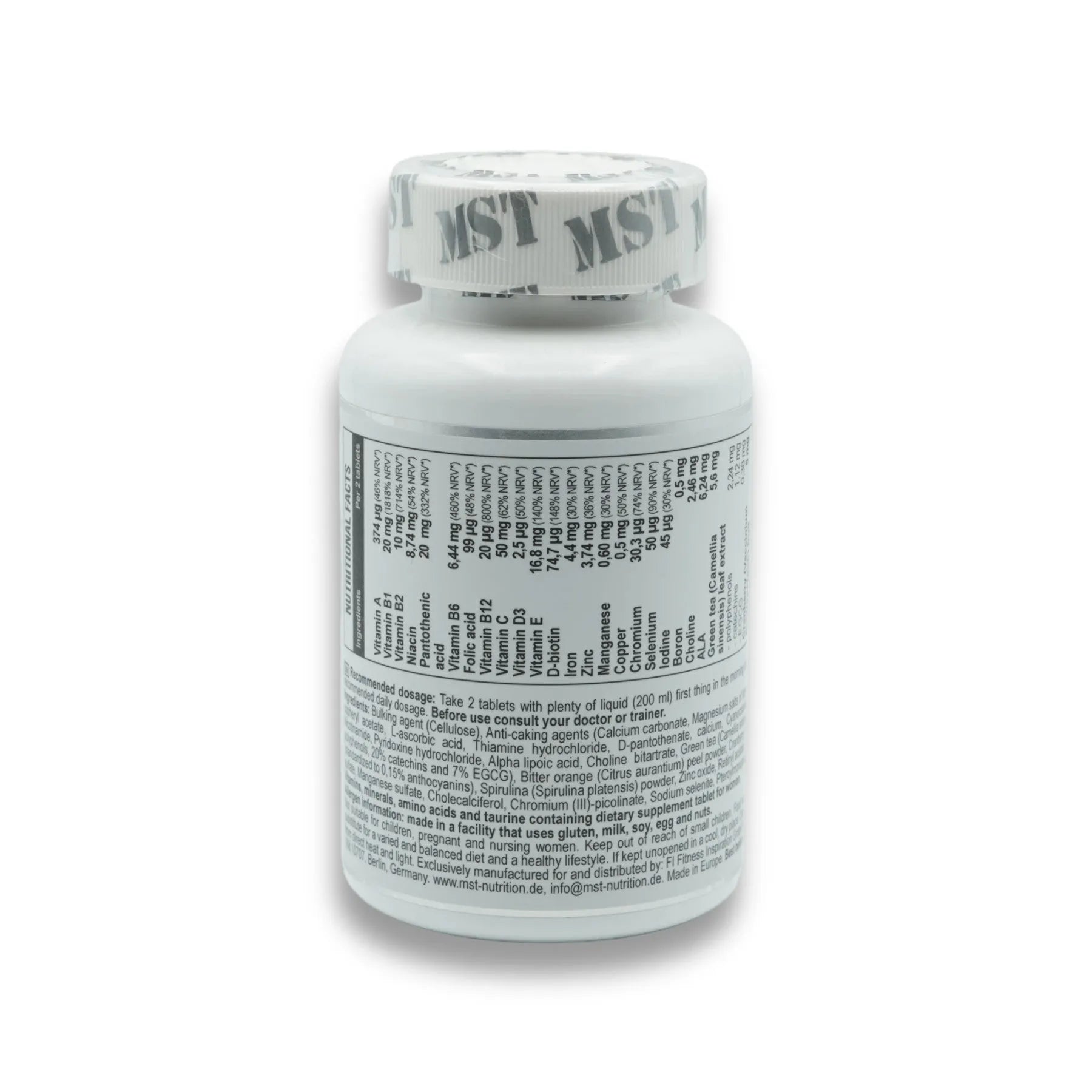 Women's Health Multivitamins 120 Tabl.-Multivitamin-MST-Maniac-Sports