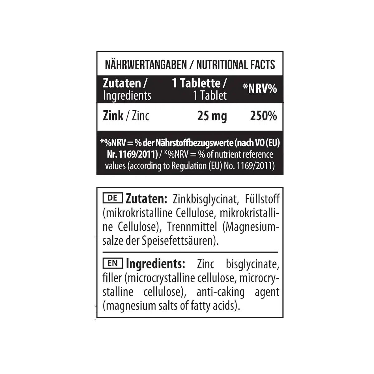 Zinc Chelate Bisglycinate 90 Tabl.-Mineralstoffe-MST-Maniac-Sports
