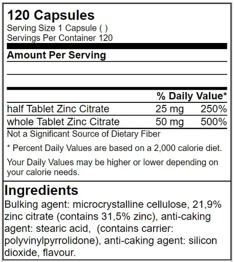 Zinc Citrate 120 Tabl.-Zink-GN Labaratories-Maniac-Sports