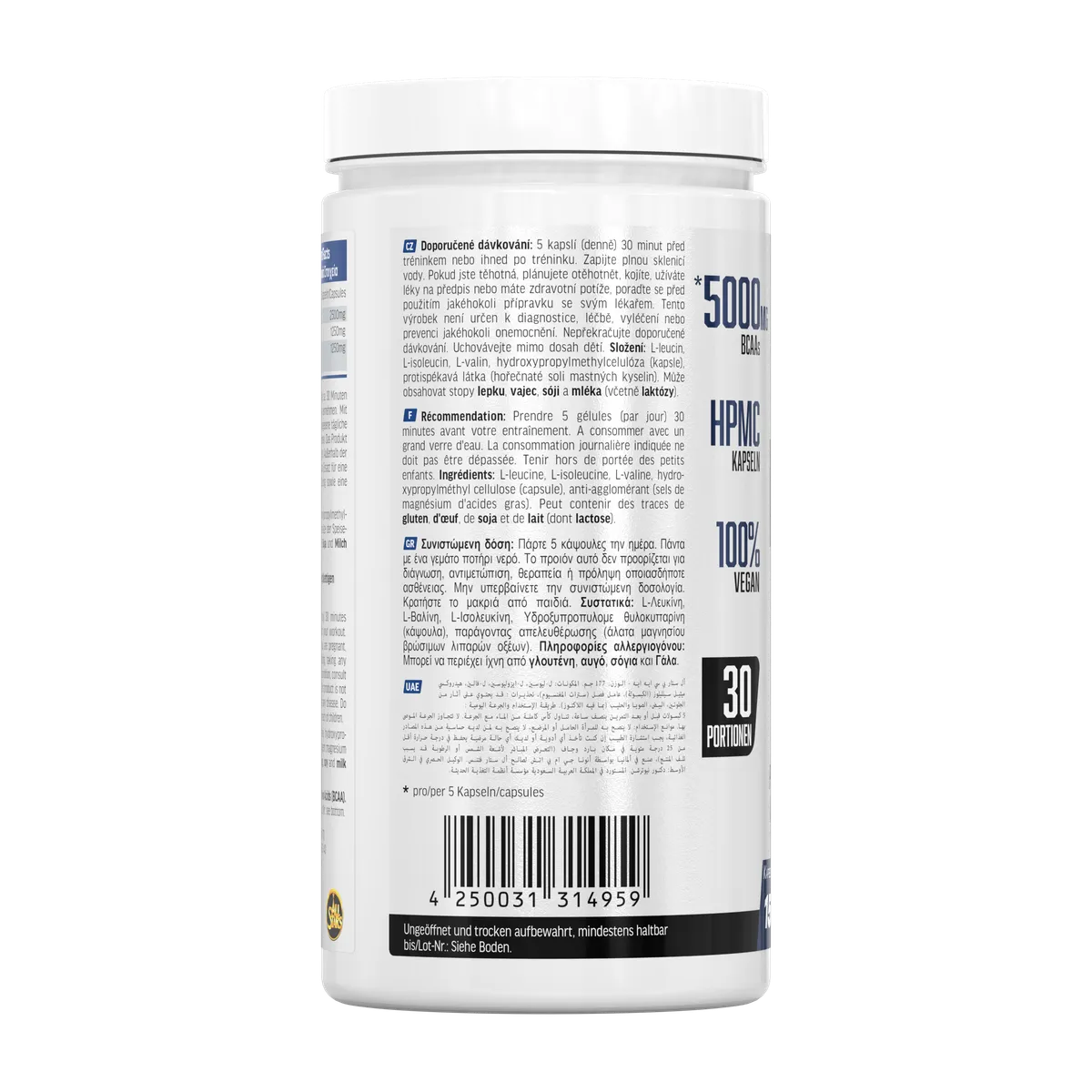 BCAA Mega Caps 150 Kapseln-BCAA-All Stars-Maniac-Sports