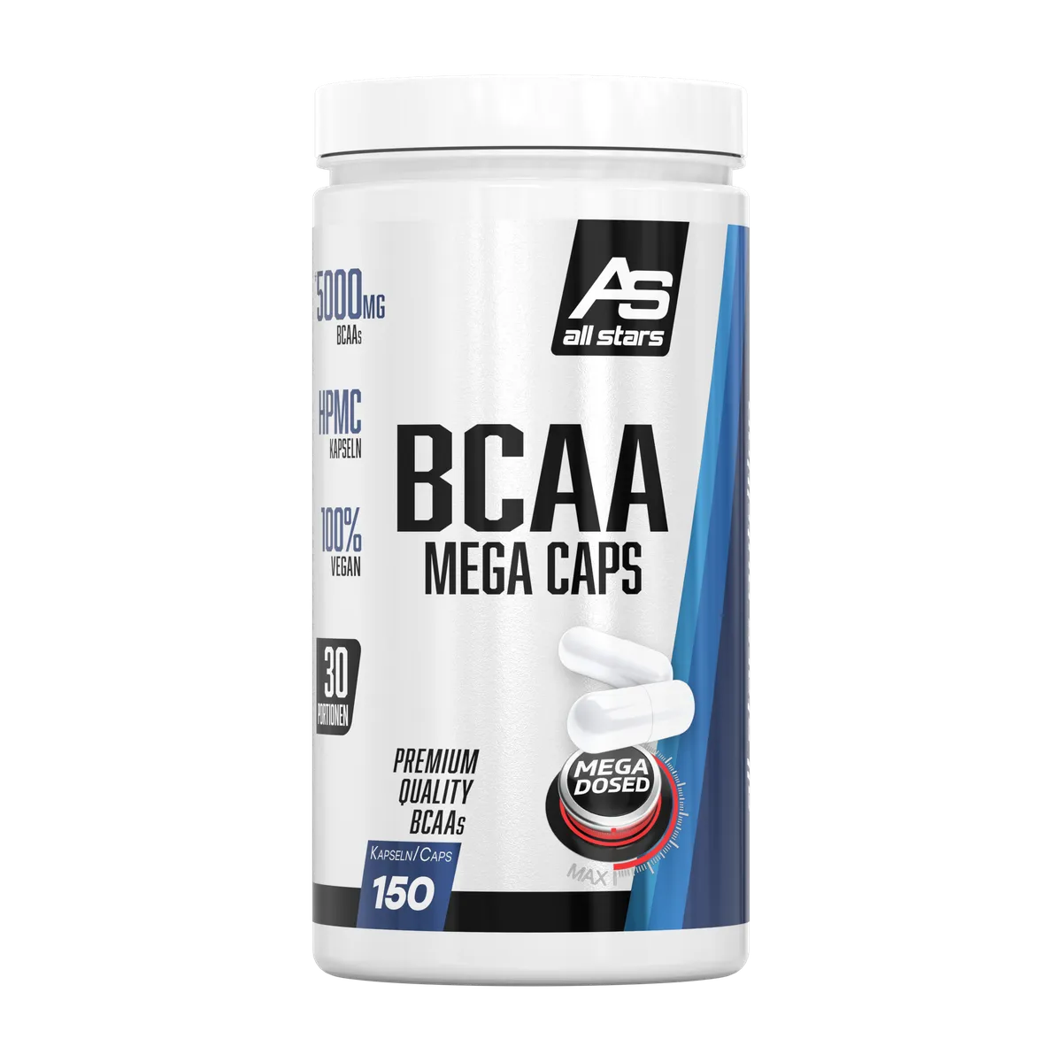 BCAA Mega Caps 150 Kapseln-BCAA-All Stars-Maniac-Sports
