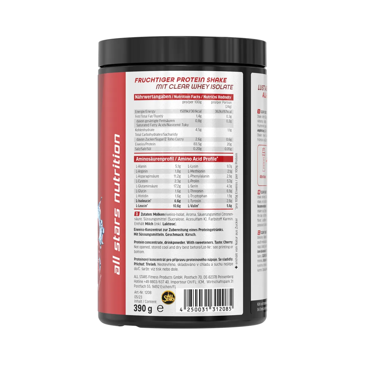 Clear Isolate Whey Protein 390g-Clear Protein-All Stars-Cherry-Maniac-Sports