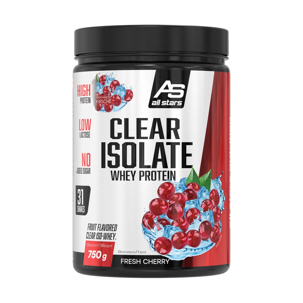 Clear Isolate Whey Protein 750g-Clear Protein-All Stars-Cherry-Maniac-Sports
