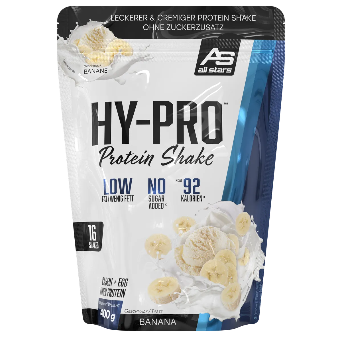 HY-PRO 400g Beutel-Whey Protein-All Stars-Banane-Maniac-Sports