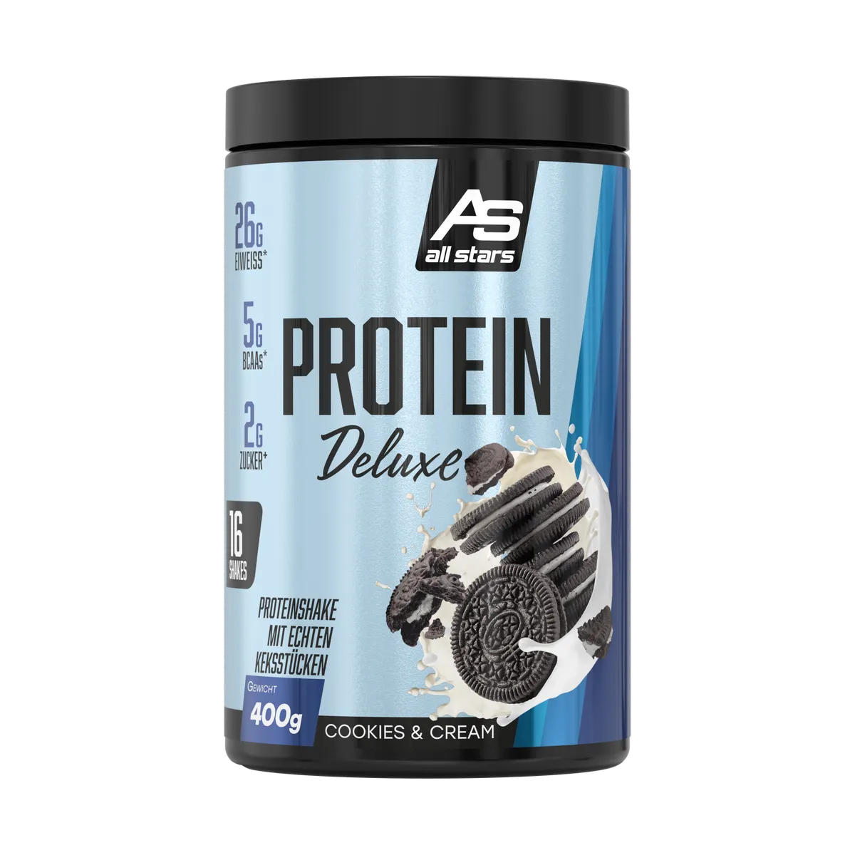 Protein Deluxe 400g Dose-Whey Isolat-All Stars-Cookies & Cream-Maniac-Sports