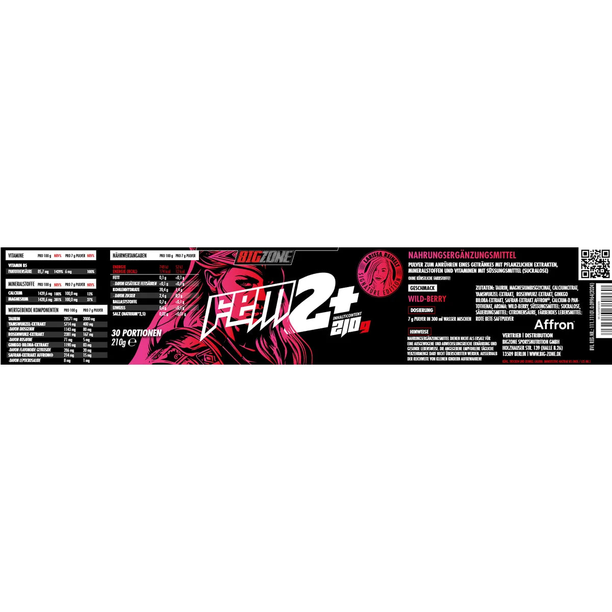 Fem+ 210g-Mineralstoffe-Big Zone-Maniac-Sports