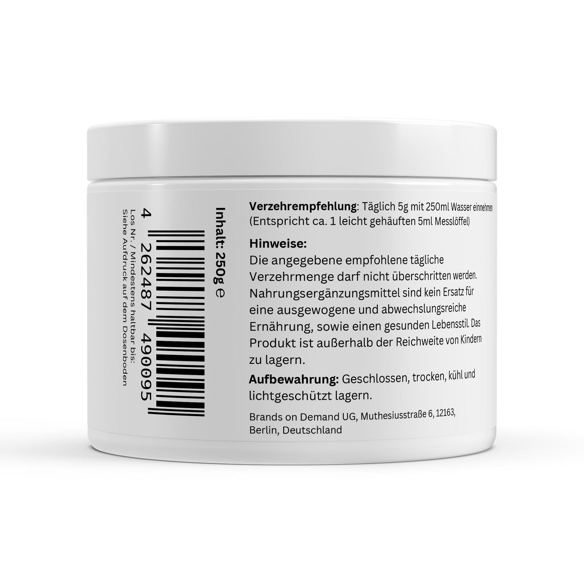 Taurin 250g Pulver-Aminosäuren-Maniac-Sports.de