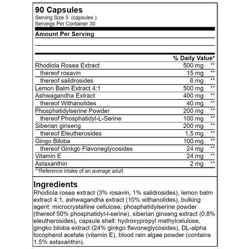 Anti Stress 90 Kapseln-Mineralstoffe-GN Labaratories-Maniac-Sports