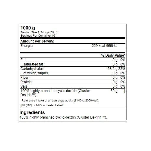 Cluster Dextrin 1000g-Cluster Dextrin-GN Labaratories-Maniac-Sports