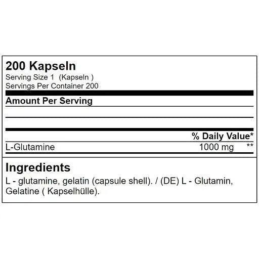 Glutamine Tera Caps 200 Kapseln-L-Glutamin-GN Labaratories-Maniac-Sports