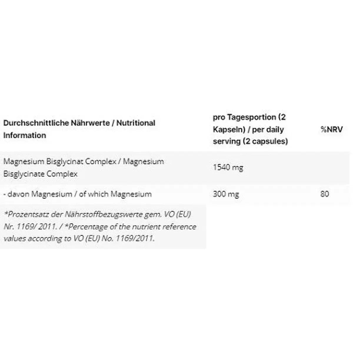 Magnesium Bisglycinate 120 Kapseln-Magnesium-Maniac-Sports.de