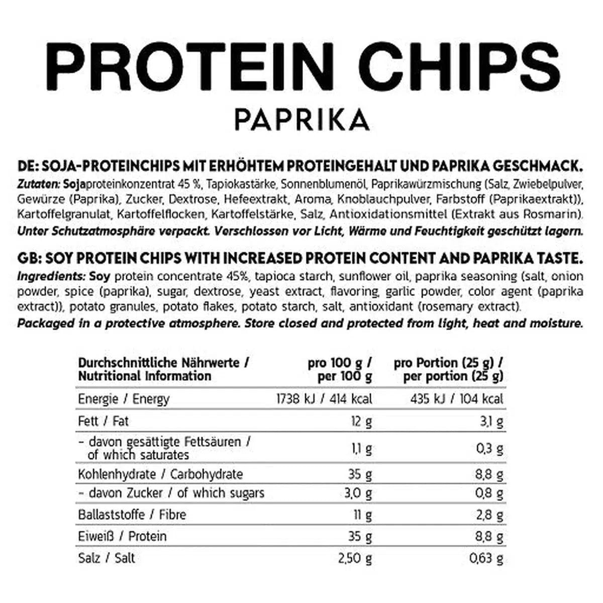 Protein Chips 6x50g-Low Carb Lebensmittel-Maniac-Sports.de
