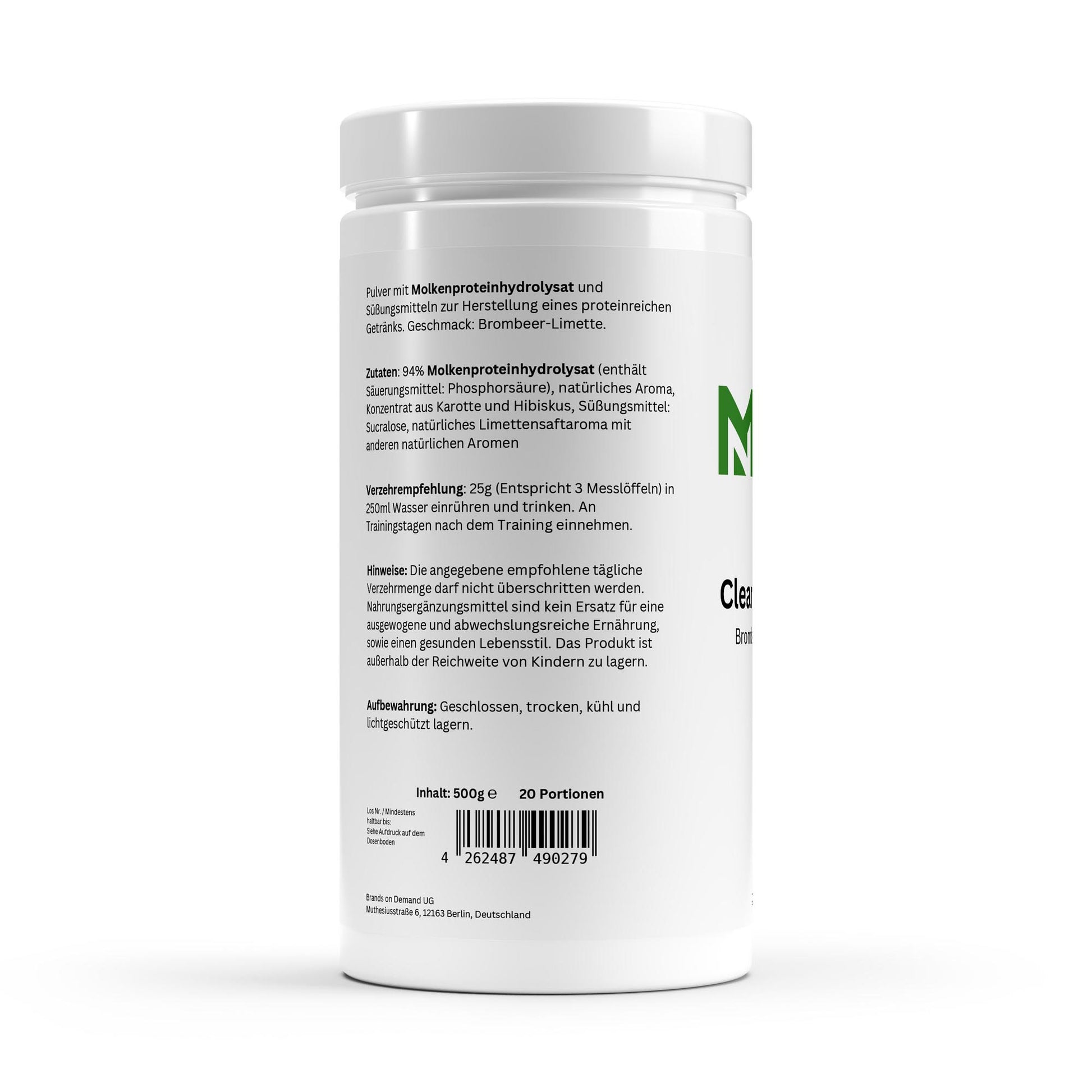 Clear Whey Protein Brombeere-Limette 500g-Clear Protein-Maniac-Sports.de