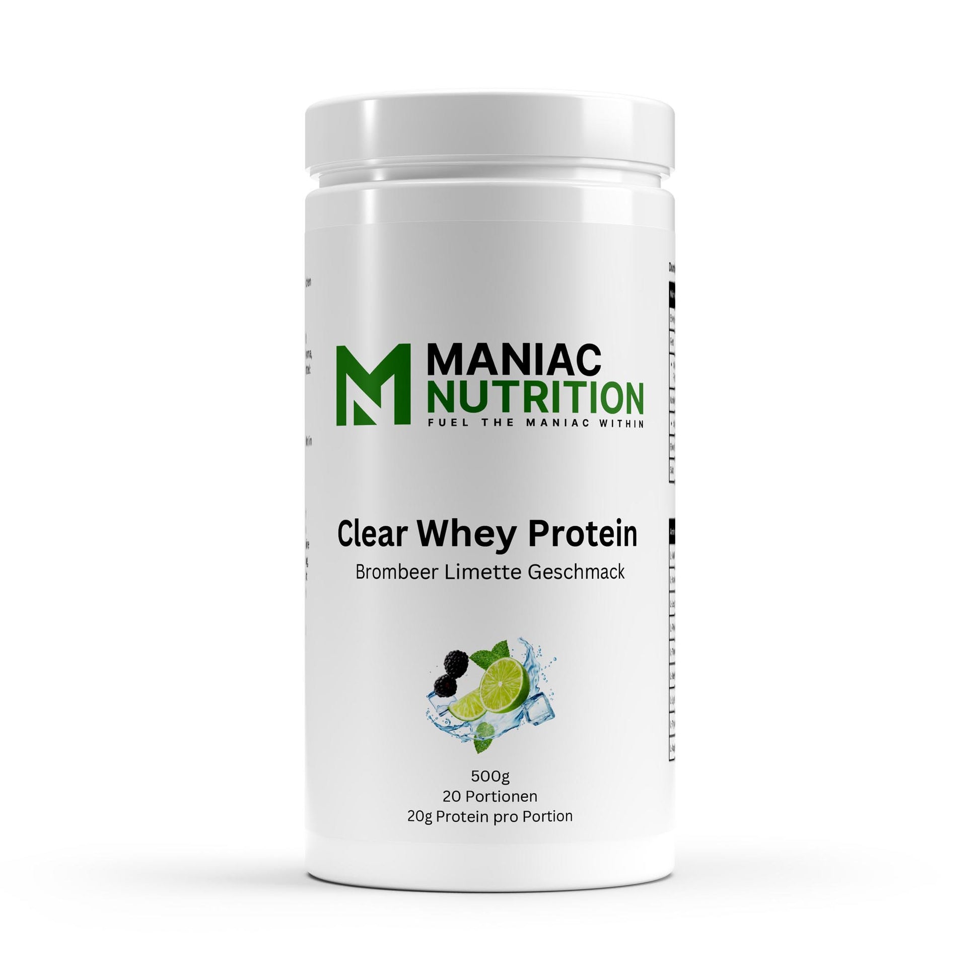 Clear Whey Protein Brombeere-Limette 500g-Clear Protein-Maniac-Sports.de