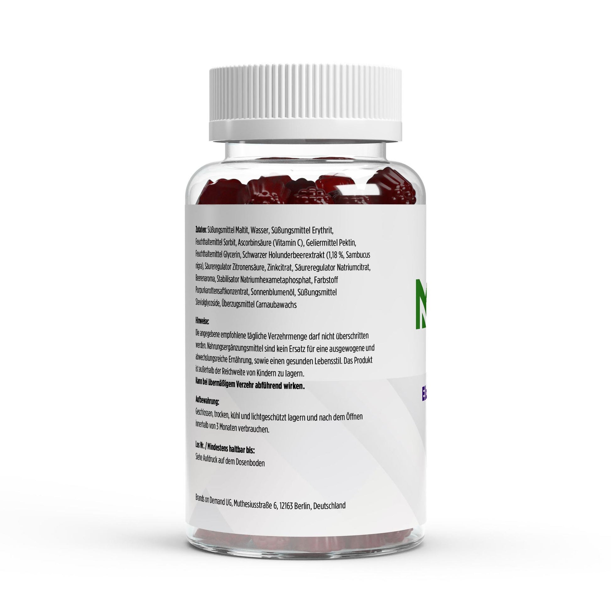Elderberry + Vitamin C + Zink Gummies 60 Stk.-Multivitamin-Maniac-Sports.de