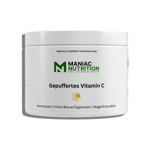 Gepuffertes Vitamin C 360 Kapseln-Vitamin C-Maniac-Sports.de