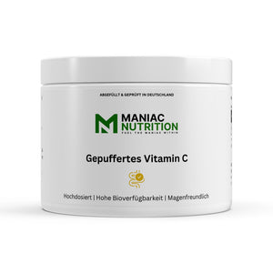 Gepuffertes Vitamin C 360 Kapseln-Vitamin C-Maniac-Sports.de