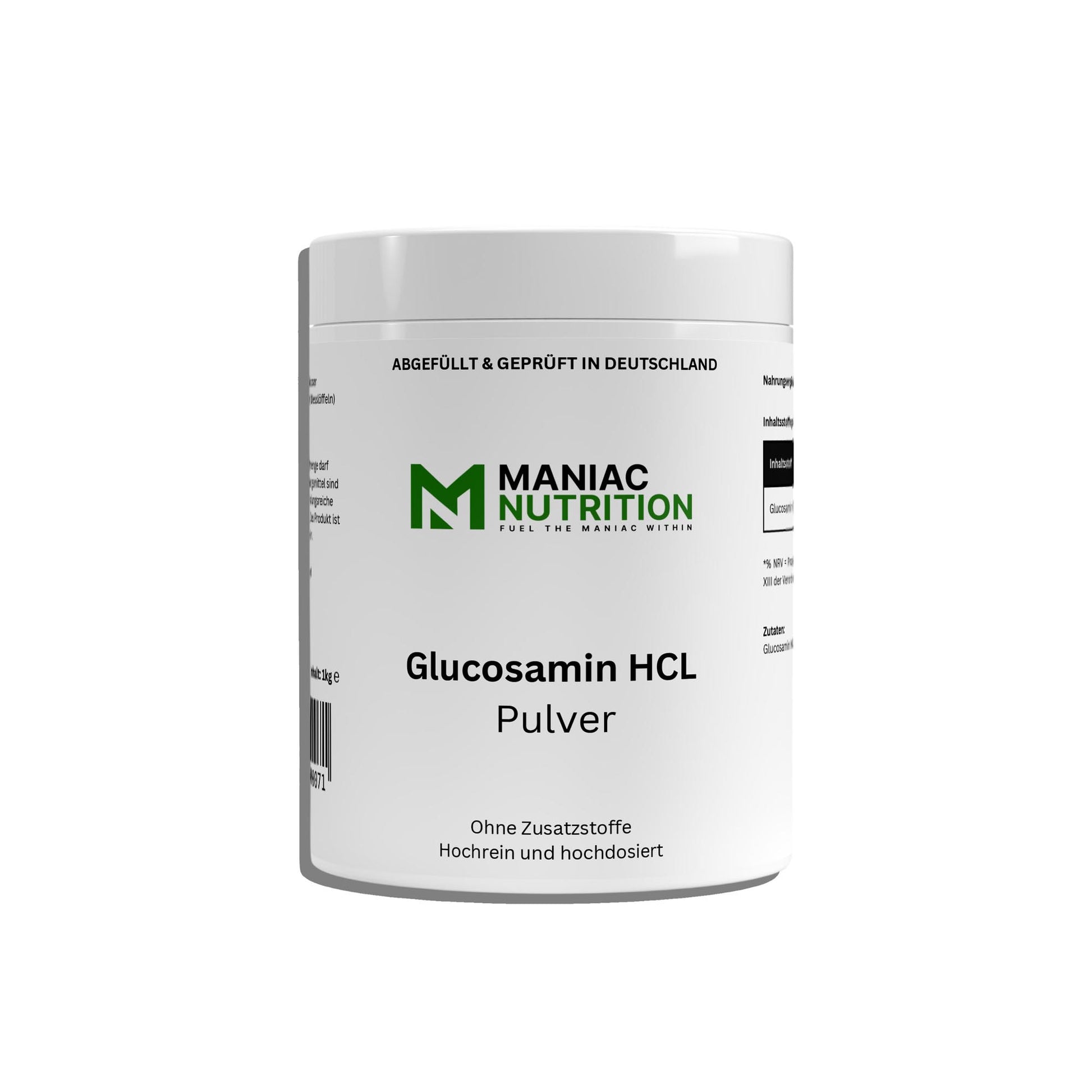 Glucosamin Pulver 1000g-Mineralstoffe-Maniac-Sports.de
