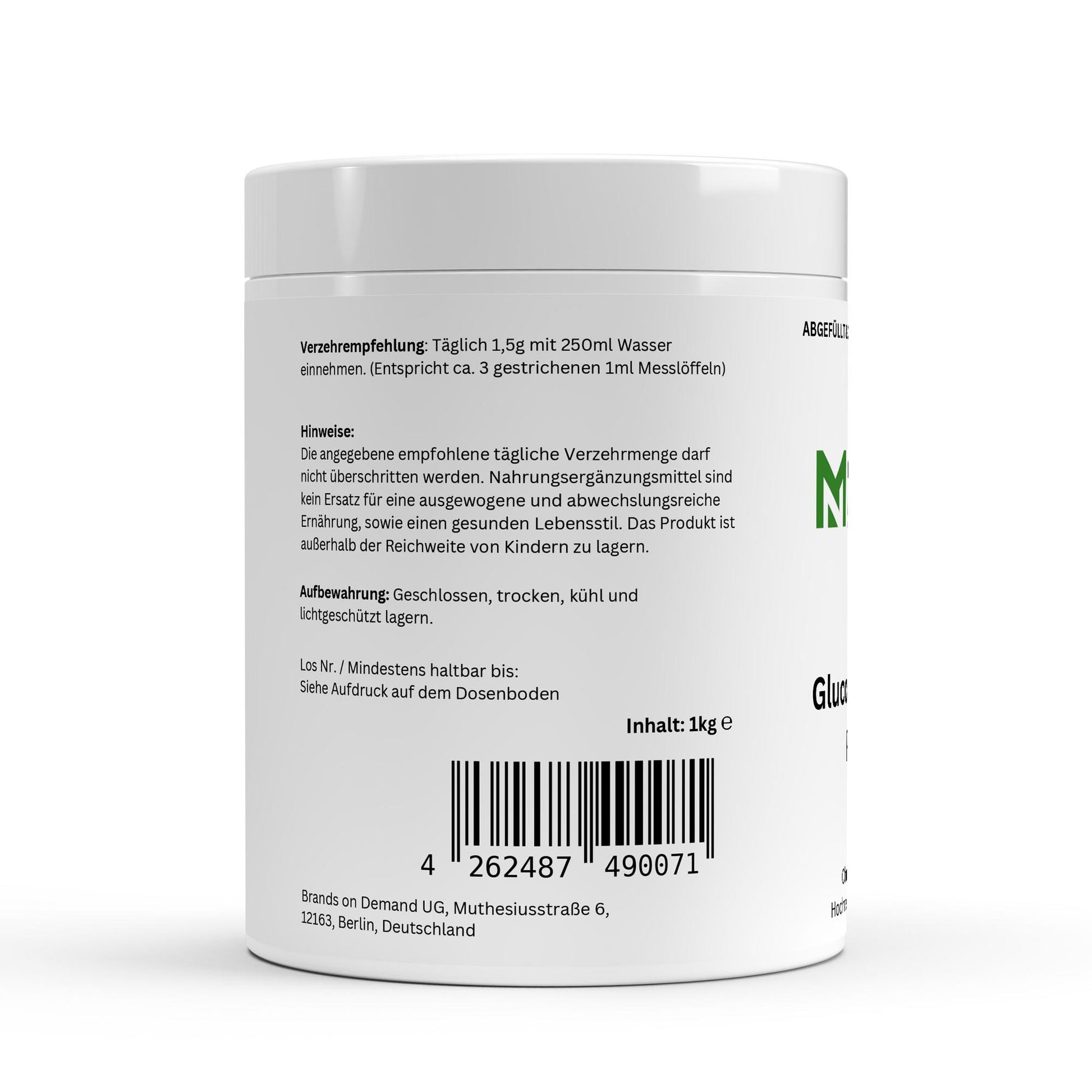 Glucosamin Pulver 1000g-Mineralstoffe-Maniac-Sports.de