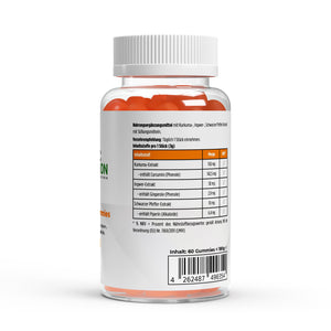 Kurkuma + Ingwer + Schwarzer Pfeffer Gummies 60 Stk.-Mineralstoffe-Maniac-Sports.de