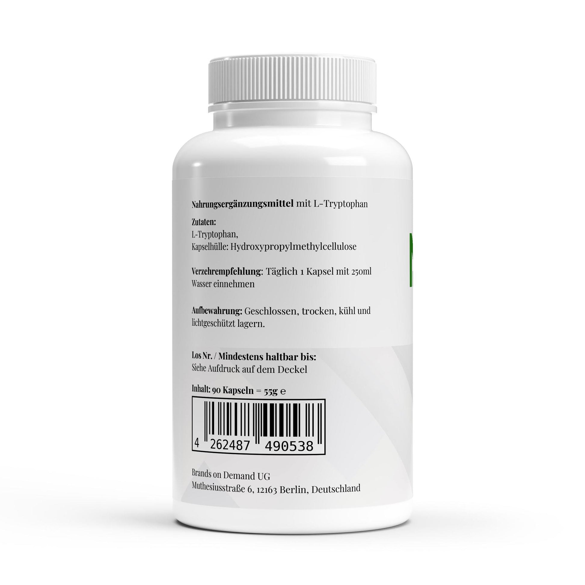 L-Tryptophan 90 Kapseln-L-Tryptophan-Maniac-Sports.de
