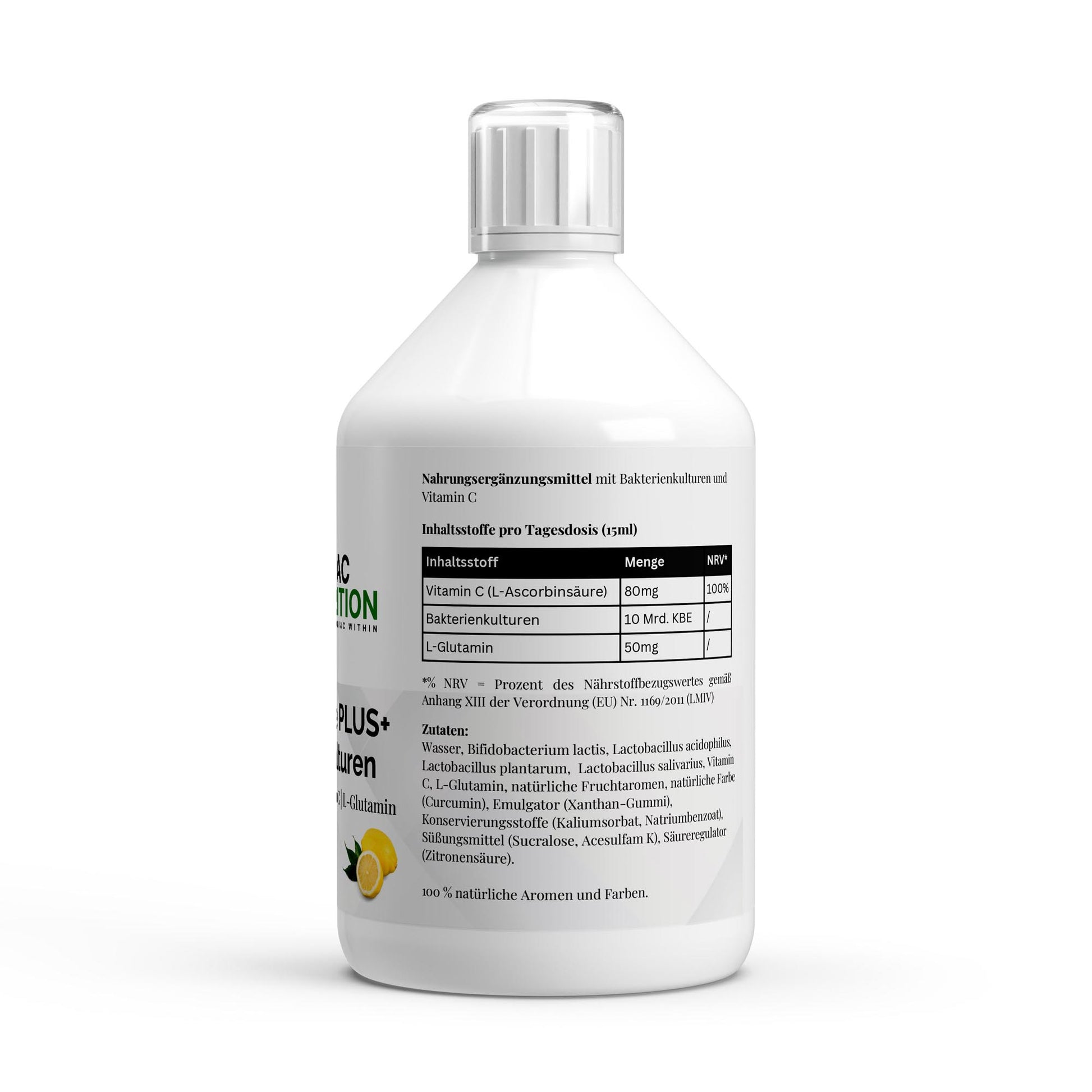 Vita Balance PLUS+ Bakterienkulturen 500ml Lemon-Vitamin C-Maniac-Sports.de