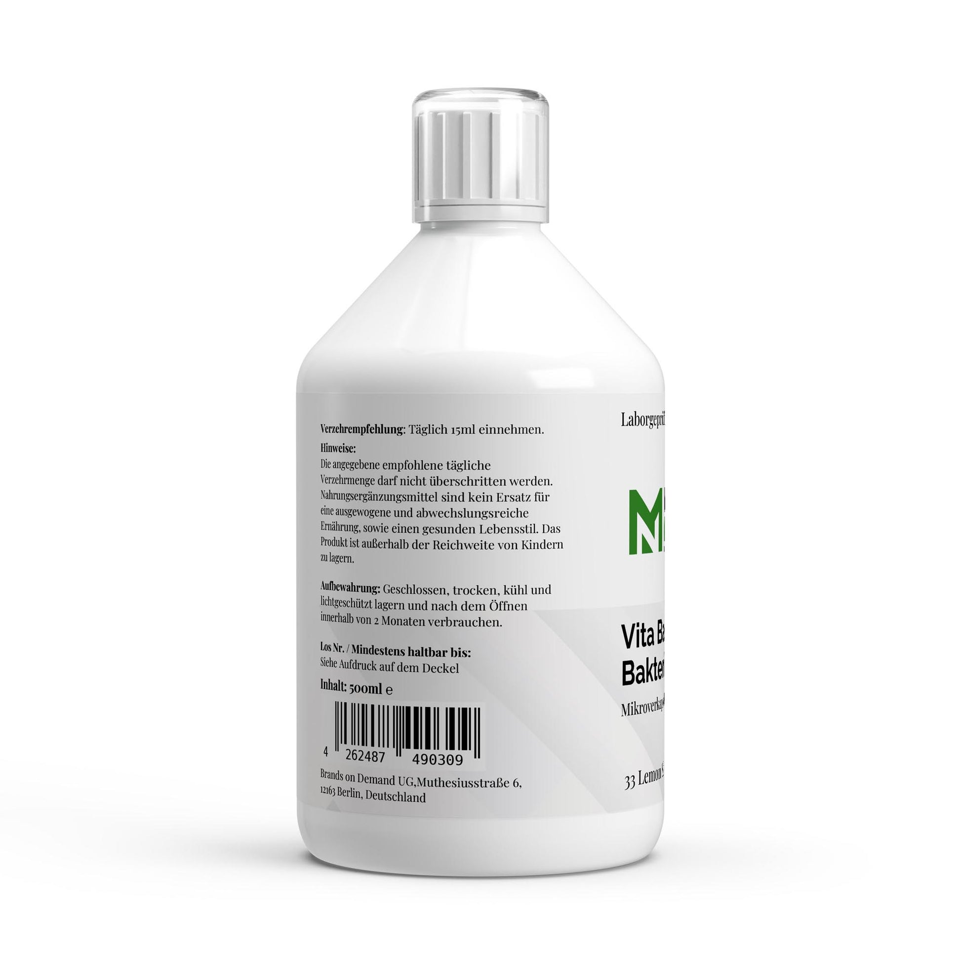 Vita Balance PLUS+ Bakterienkulturen 500ml Lemon-Vitamin C-Maniac-Sports.de