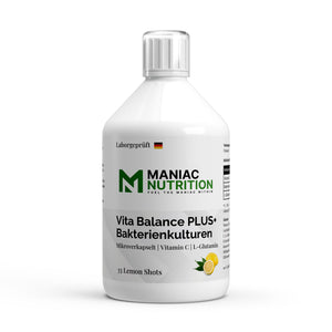 Vita Balance PLUS+ Bakterienkulturen 500ml Lemon-Vitamin C-Maniac-Sports.de
