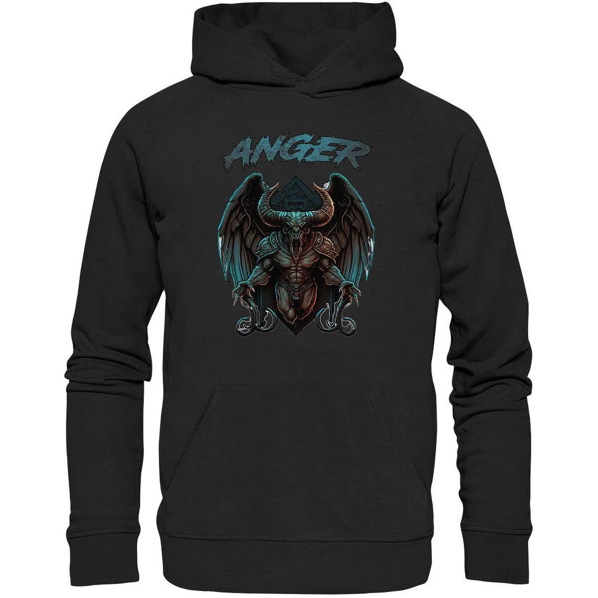 maniac-sports-Anger Hoodie-Hoodies-Black-XS-Maniac-Sports