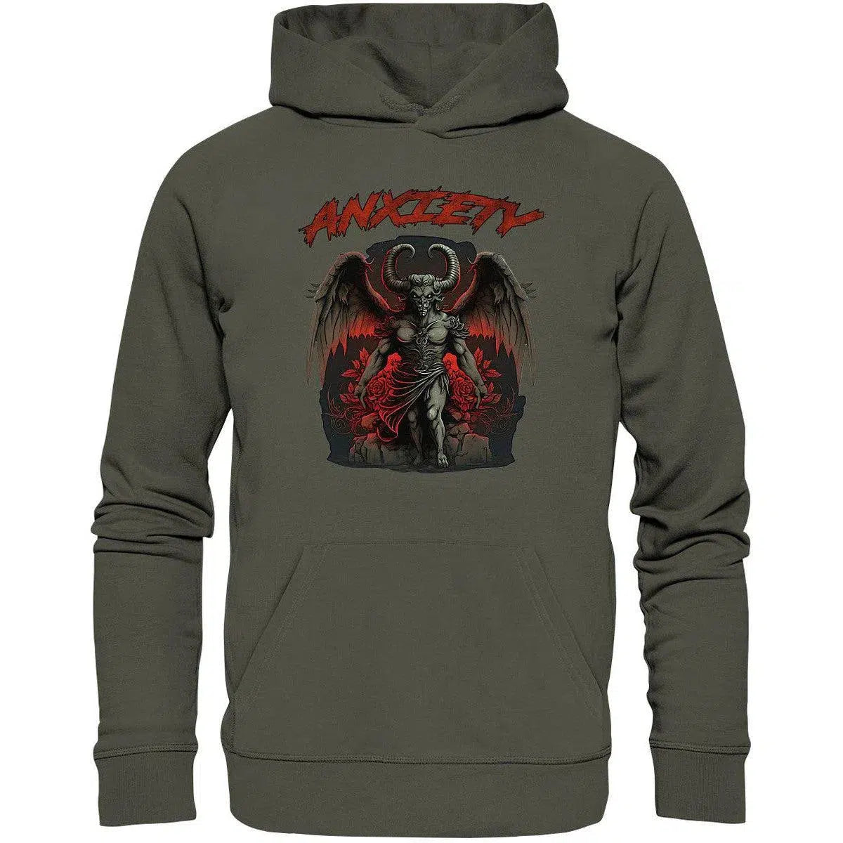 maniac-sports-Anxiety Hoodie-Hoodies-Khaki-XS-Maniac-Sports