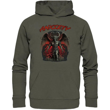 maniac-sports-Anxiety Hoodie-Hoodies-Khaki-XS-Maniac-Sports