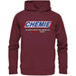 maniac-sports-CHEMIE Du bist nicht du, wenn du "NATURAL" bist! Hoodie-Hoodies-Burgundy-XS-Maniac-Sports