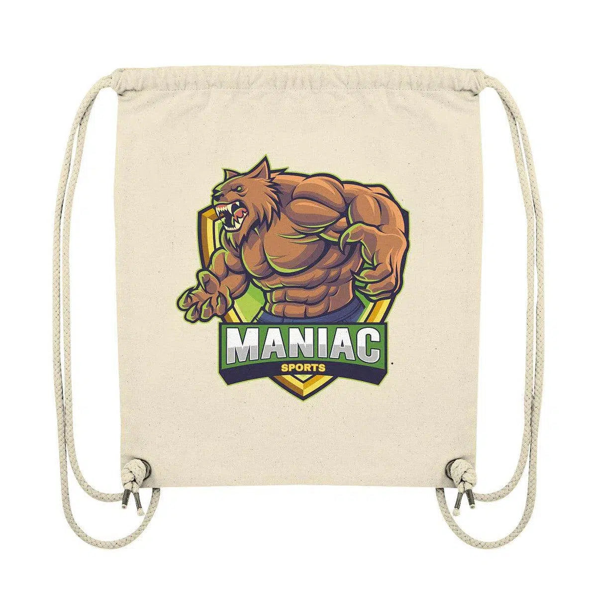 maniac-sports-MANIAC-SPORTS Gym-Bag-Taschen-Natural-ca. 38x42-Maniac-Sports