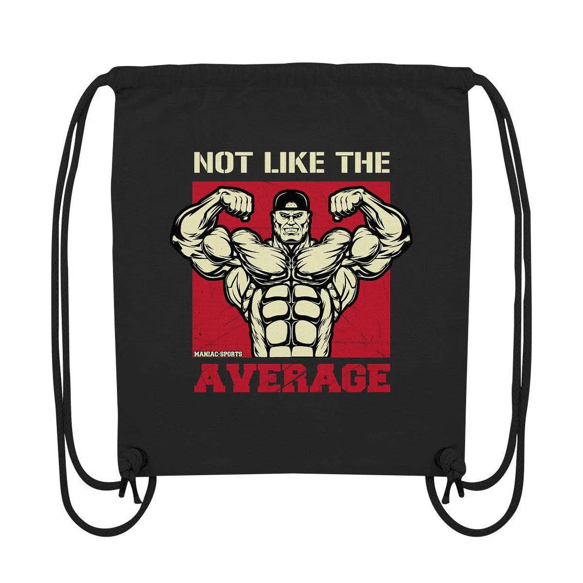 maniac-sports-Not like the Average Gym-Bag-Taschen-Black-ca. 38x42-Maniac-Sports