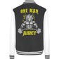 One Man Army College Jacket-Jacken/ Zipper-maniac-sports-Black/White-XS-Maniac-Sports