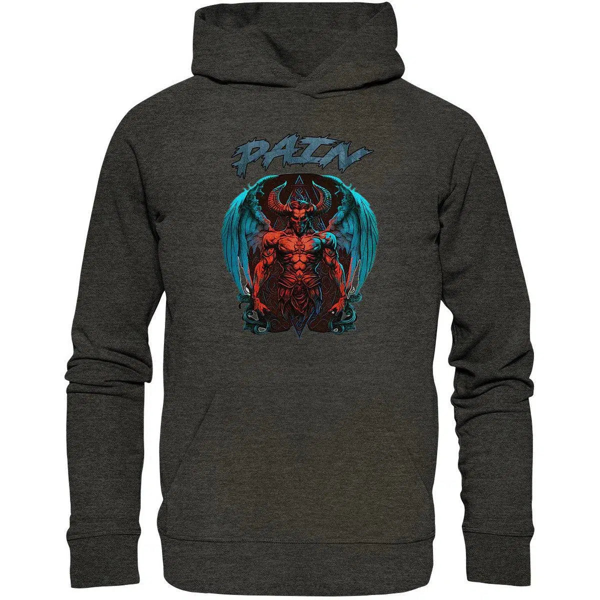 maniac-sports-Pain Hoodie-Hoodies-Dark Heather Grey-XS-Maniac-Sports