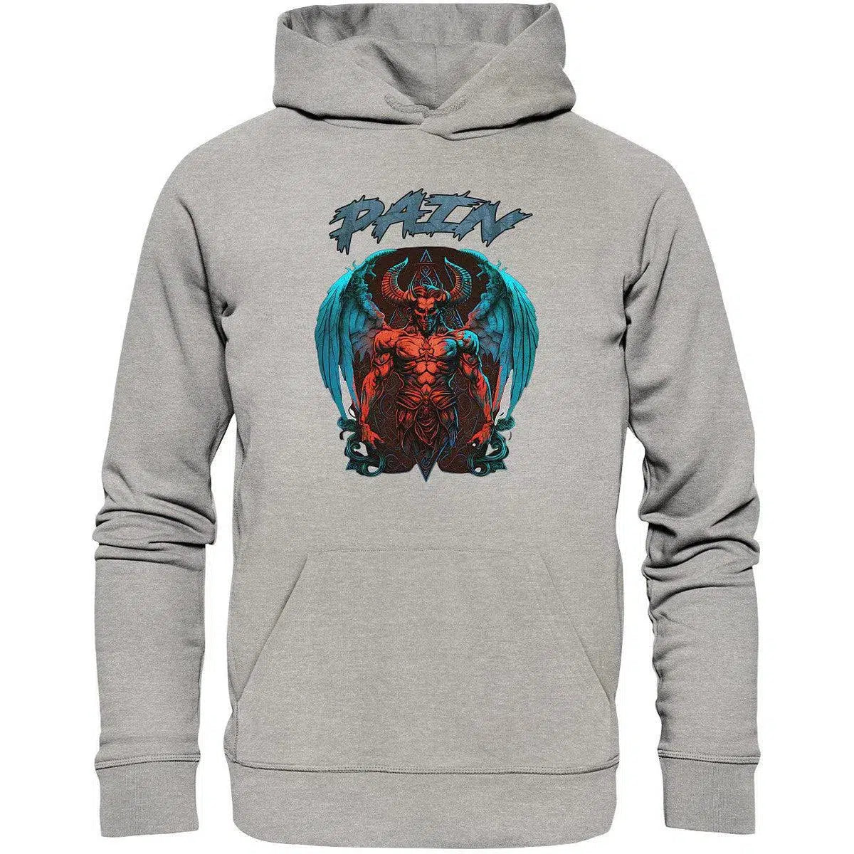 maniac-sports-Pain Hoodie-Hoodies-Heather Grey-XS-Maniac-Sports