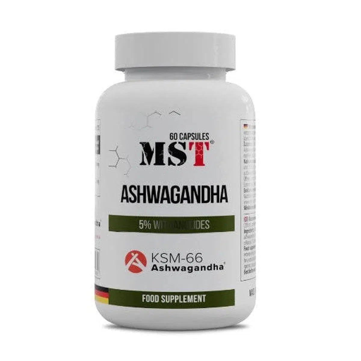 Ashwagandha KSM 66® 60 Caps-Ashwagandha-MST-Maniac-Sports
