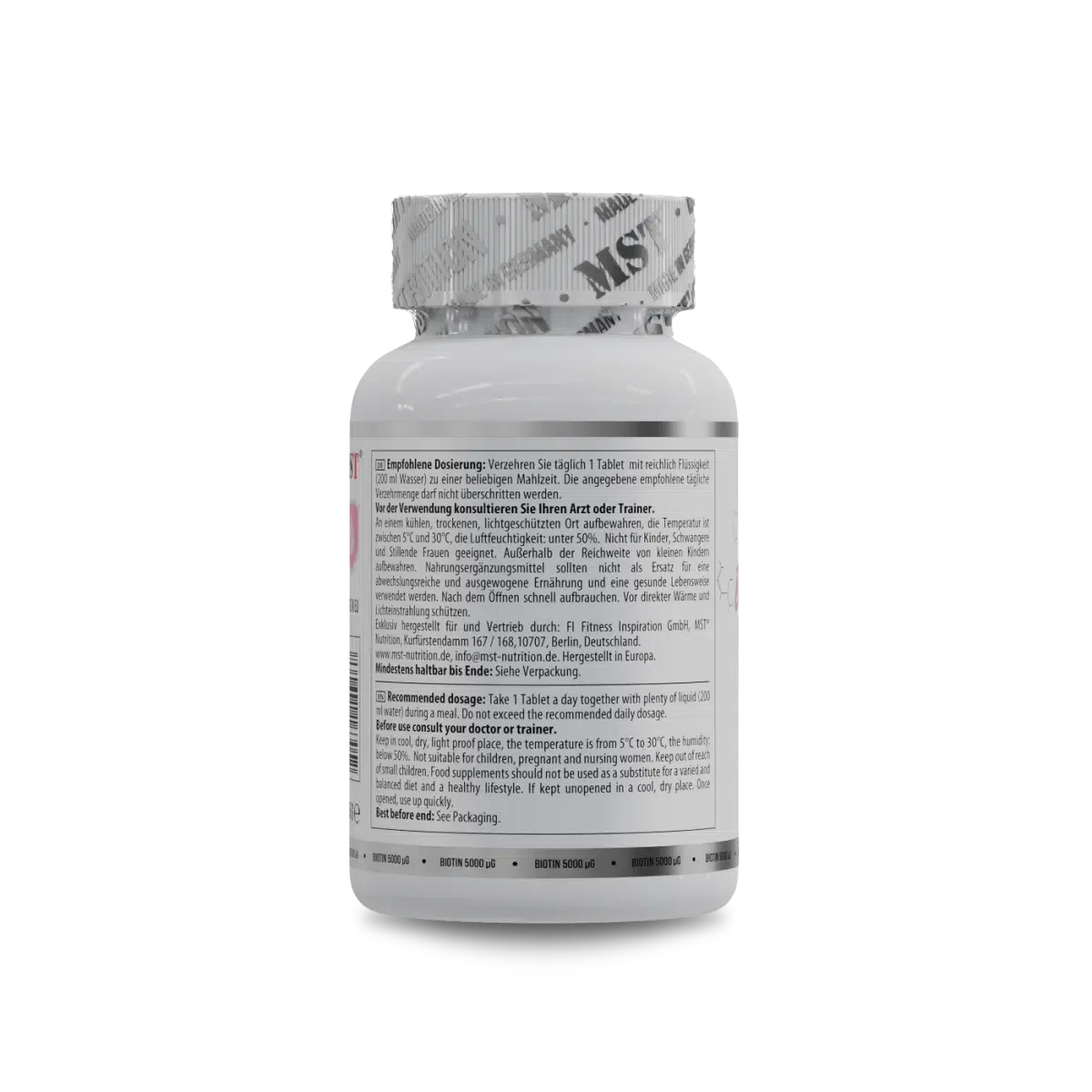 Biotin 5000 100Tabl.-Mineralstoffe-Maniac-Sports.de