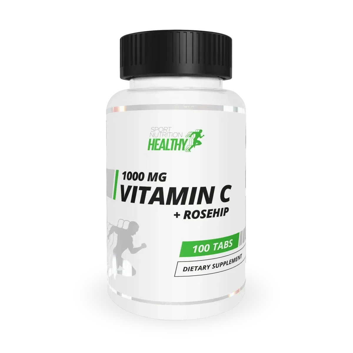 Healthy Vitamin C + Rosehip 1000mg 100 Tabl.-Vitamin C-Maniac-Sports.de