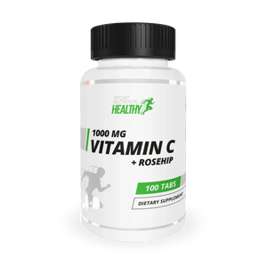 Healthy Vitamin C + Rosehip 1000mg 100 Tabl.-Vitamin C-Maniac-Sports.de