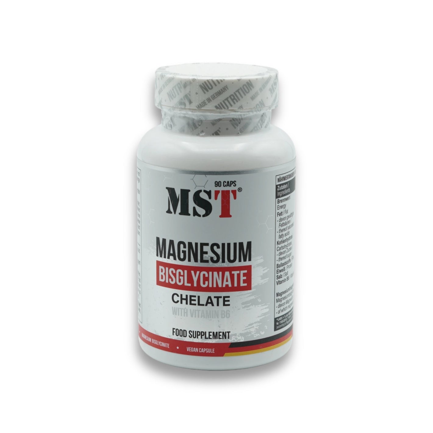 MST-Magnesium Bisglycinat 90 Kapseln-Magnesium-Maniac-Sports